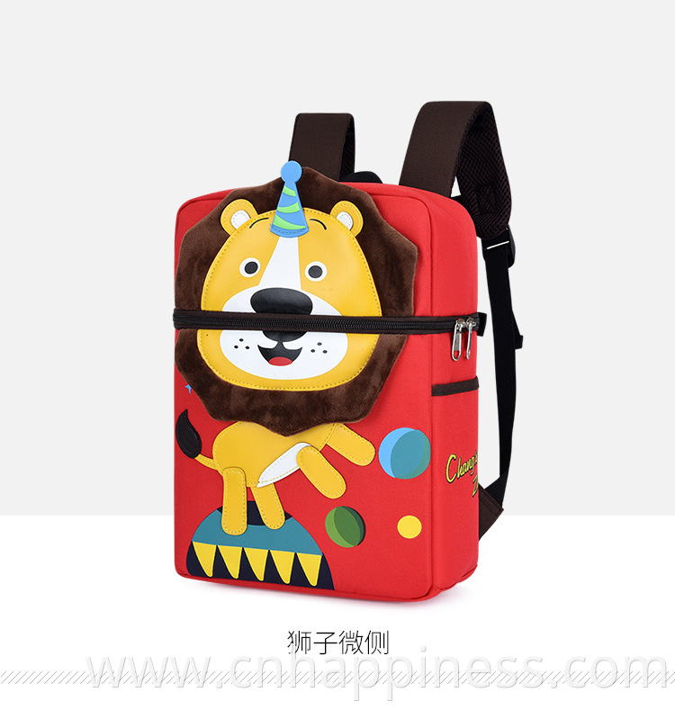 Kindergarten Schoolbag Children's Anti-lost Cartoon Creative DIY Stereo School Backpack Boy Girl 3D Cartoon Baby Backpack Cute